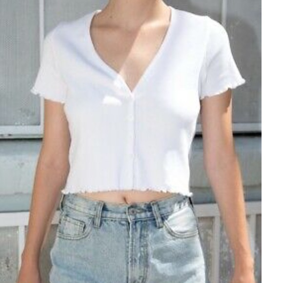 brandy melville ruffle top